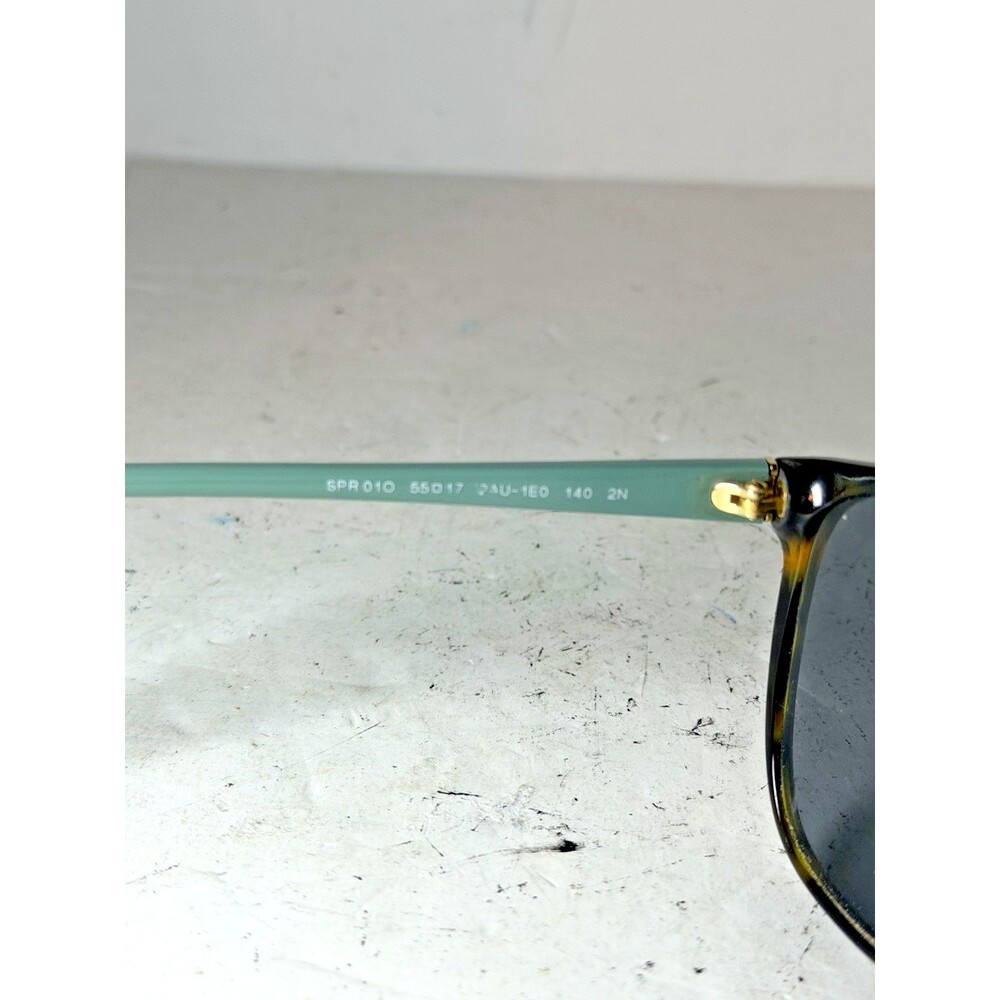 Prada Sunglasses SPR 01O Womens 55-17 Green Tortoise Polarized Butterfly Italy - Picture 5 of 6